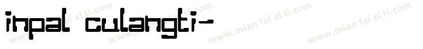 inpal culangti字体转换